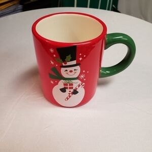 NWT Snowman Red Christmas Coffee Mug